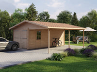 Garage with carport