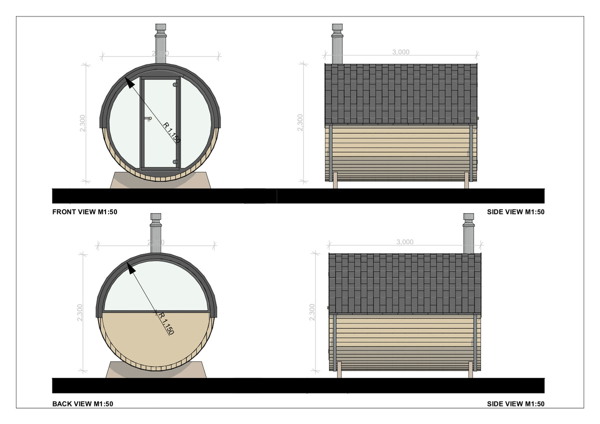 Outdoor Barrel Sauna - Humus